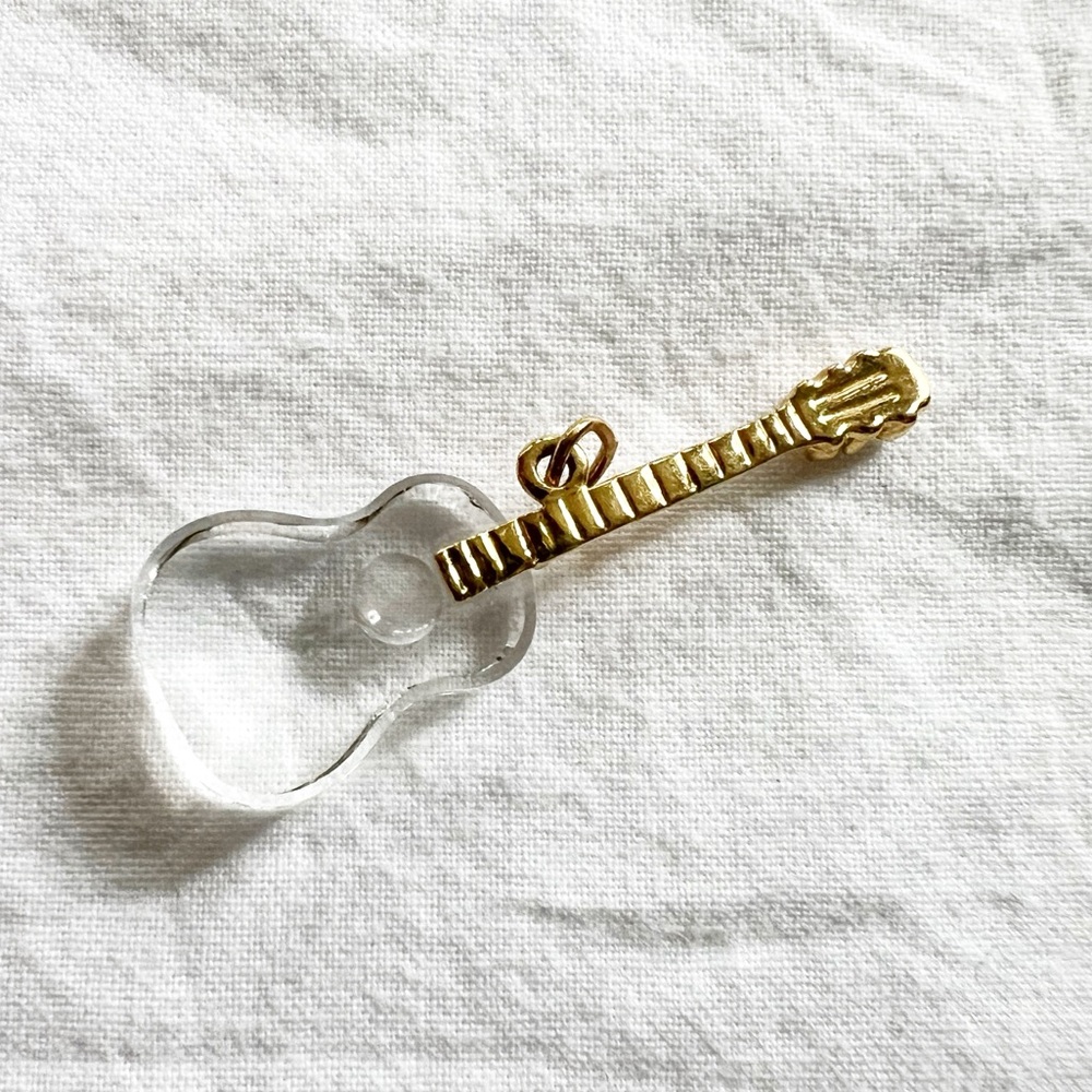 Swarovski Crystal Memories Guitar Pendant